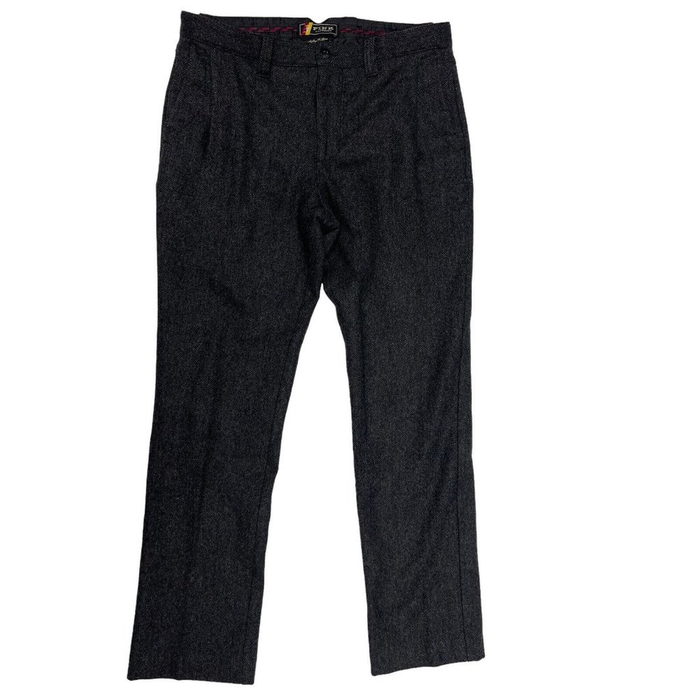 Urban Outfitters Fink Mens 32x32 Pleated Front Gray Wool Lined Pants